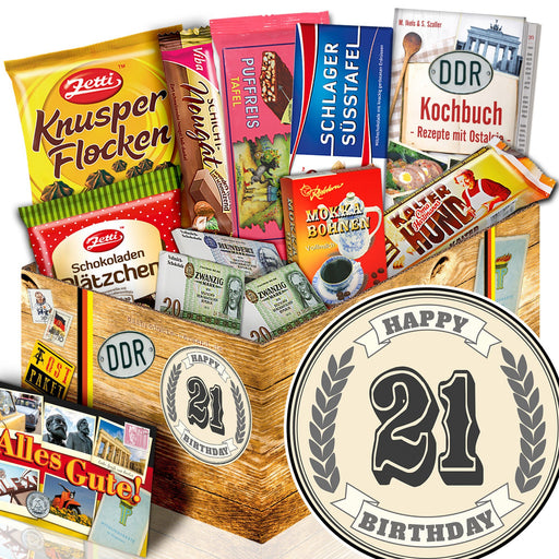 21 Zahl - Geschenkset Ostpaket "Schokoladenbox M" - Ossiladen I Ostprodukte Versand
