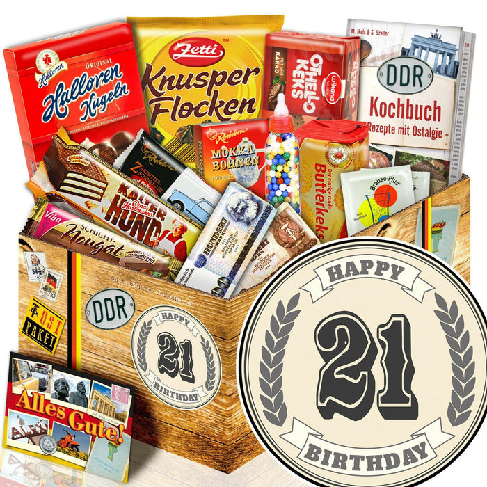 21 Zahl - Süßigkeiten Set DDR L - Ossiladen I Ostprodukte Versand