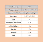 Echte Pulsnitzer Lebkuchen - Erdbeer-gefüllte-Kuchen, 200g.