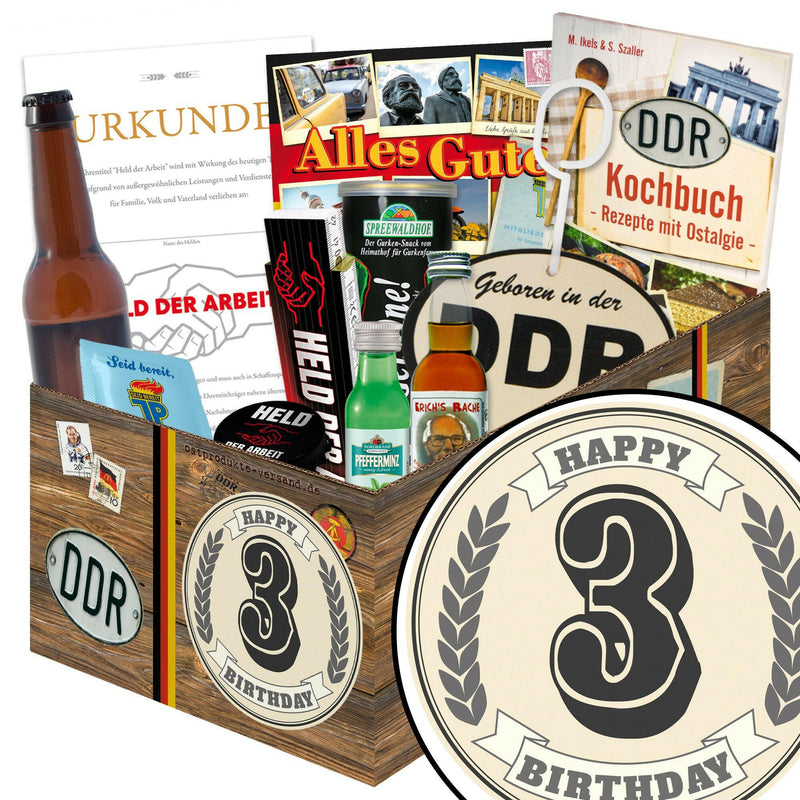 3 Zahl - Geschenkset Ostpaket "Männer Box" - Ossiladen I Ostprodukte Versand