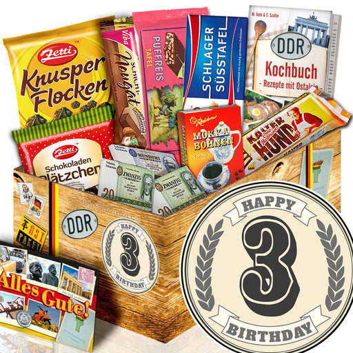 3 Zahl - Geschenkset Ostpaket "Schokoladenbox M" - Ossiladen I Ostprodukte Versand