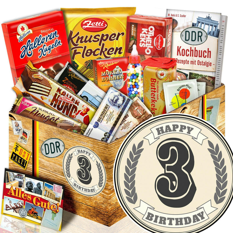 3 Zahl - Süßigkeiten Set DDR L - Ossiladen I Ostprodukte Versand