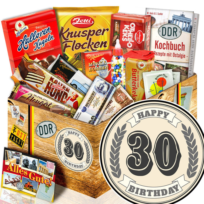 30. Geburtstag - Süßigkeiten Set DDR L - Ossiladen I Ostprodukte Versand