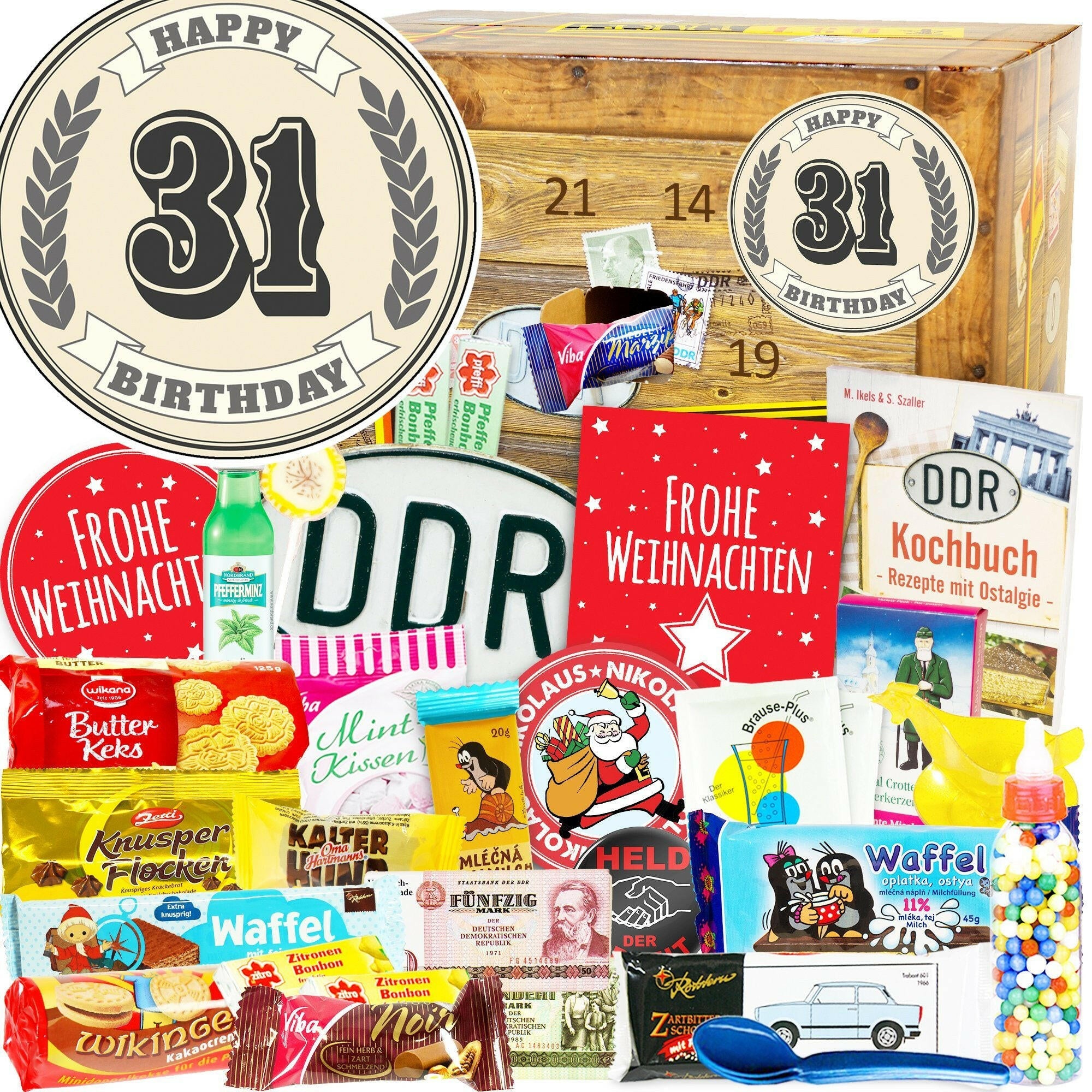 31 Zahl - DDR Adventskalender - Ossiladen I Ostprodukte Versand