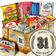 31 Zahl - Geschenkset Ostpaket "Schokoladenbox M" - Ossiladen I Ostprodukte Versand
