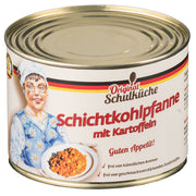 Original Schulküche Schichtkohlpfanne mit Kartoffeln - Ossiladen I Ostprodukte Versand