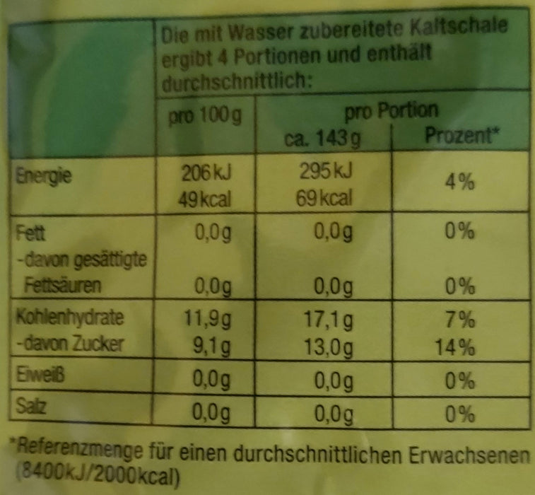 Kaltschale Ananas Limette Komet ohne Kochen - Ossiladen I Ostprodukte Versand