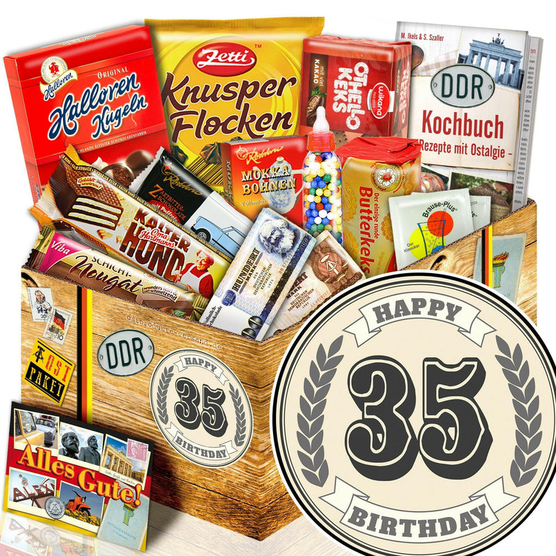 35 Zahl - Süßigkeiten Set DDR L - Ossiladen I Ostprodukte Versand