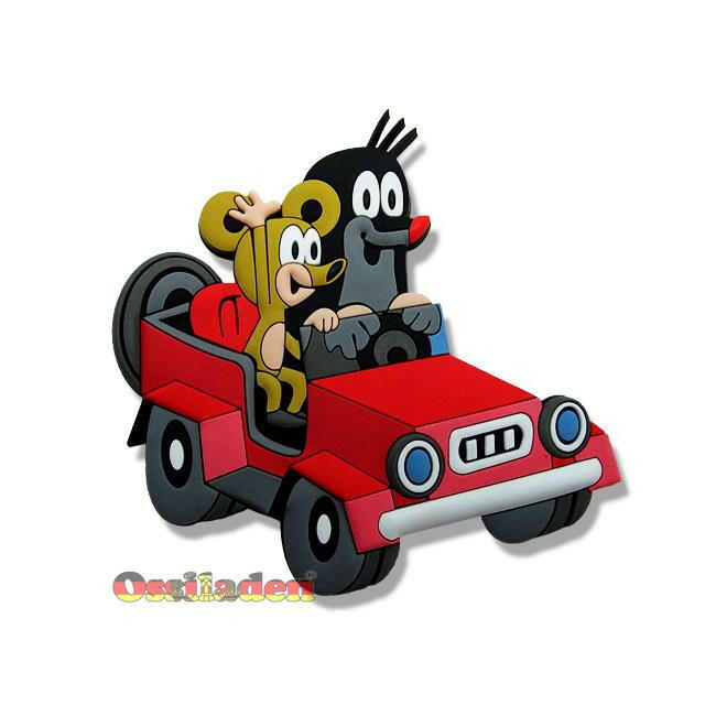 3D Magnet kleiner Maulwurf Motiv: Auto