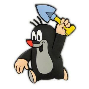 3D Magnet Maulwurf mit Spaten