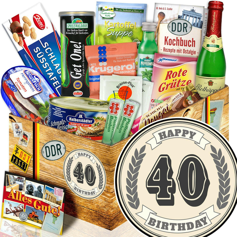 40. Geburtstag - Spezialitäten Set M - Ossiladen I Ostprodukte Versand