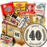 40. Geburtstag - Süßigkeiten Set DDR L - Ossiladen I Ostprodukte Versand