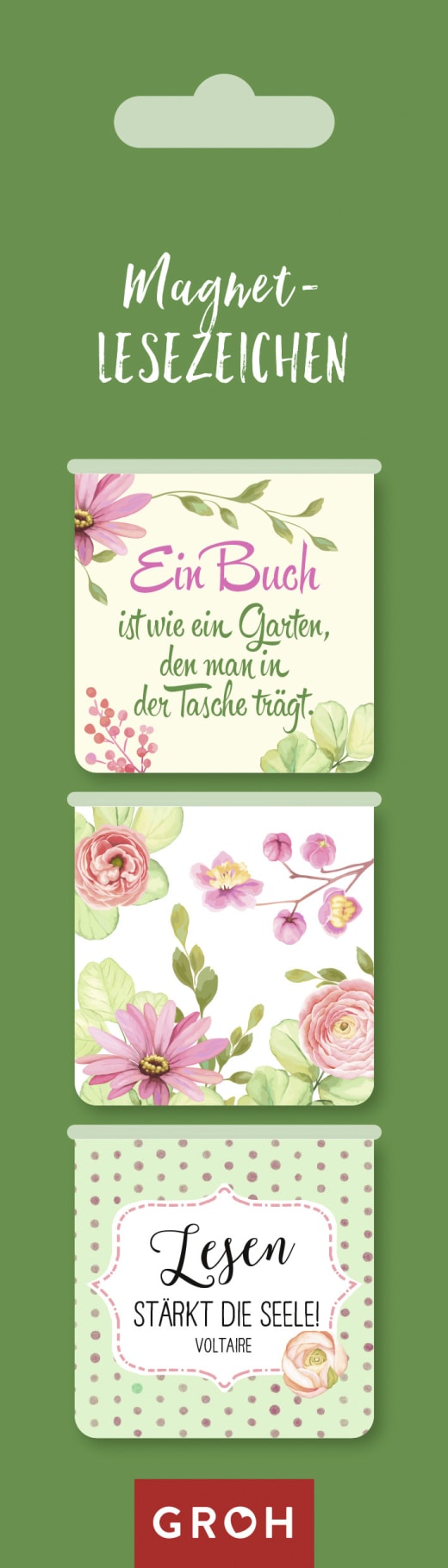 Magnetlesezeichen Ein Buch ist wie ein Garten, den man in der Tasche trägt. - Magnet