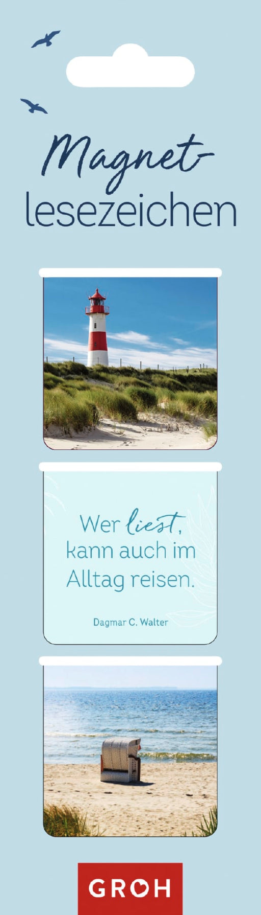 Magnetlesezeichen Wer liest, kann auch im Alltag reisen. - Magnet