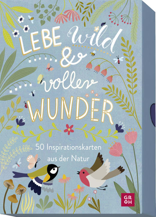 Lebe wild und voller Wunder - 50 Inspirationskarten aus der Natur - Non-Book in Umverpackung