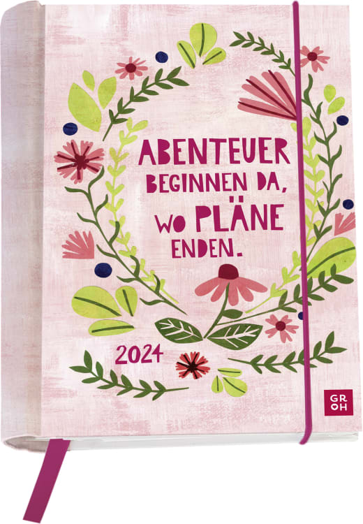 Abenteuer beginnen da, wo Pläne enden 2024 - Buchkalender - 144 Seiten