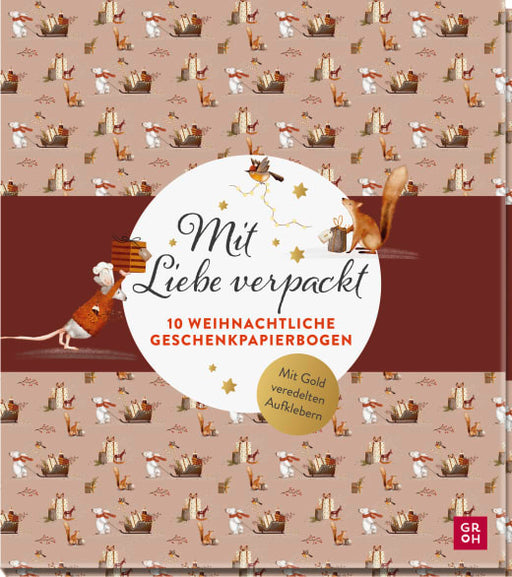 Mit Liebe verpackt - 10 weihnachtliche Geschenkpapierbogen - Papeterie - 10 Seiten
