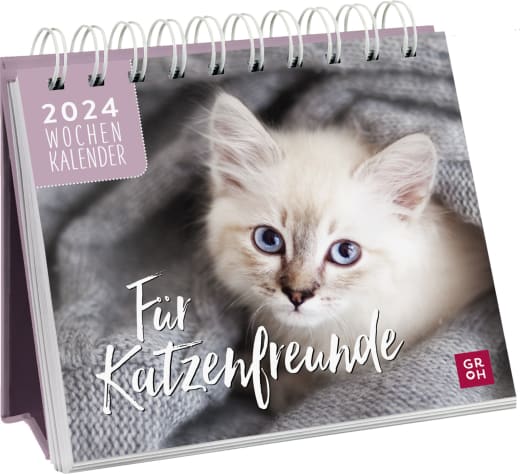 Für Katzenfreunde 2024 - Aufstellkalender - 108 Seiten