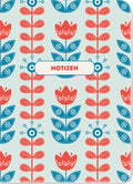 Notizheft Midsommar Blumen (blau) - Notizbuch NB - 48 Seiten