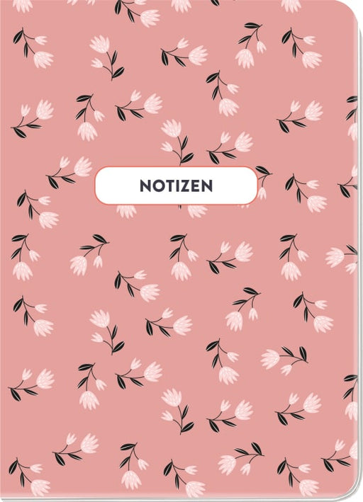 Notizheft Midsommar Blumen (rosa) - Notizbuch NB - 48 Seiten
