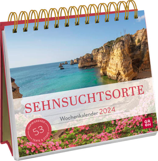 Sehnsuchtsorte 2024 - Aufstellkalender - 108 Seiten