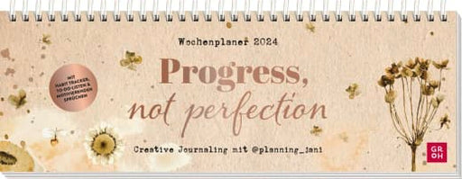 Progress, not perfection - Wochenplaner 2024 - Kalender - 128 Seiten