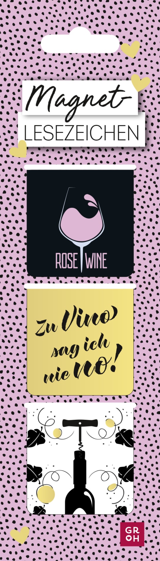 Magnetlesezeichen Zu Vino sag ich nie no! - Magnet