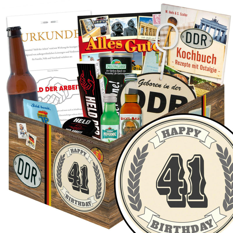 41 Zahl - Geschenkset Ostpaket "Männer Box" - Ossiladen I Ostprodukte Versand