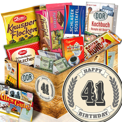 41 Zahl - Geschenkset Ostpaket "Schokoladenbox M" - Ossiladen I Ostprodukte Versand