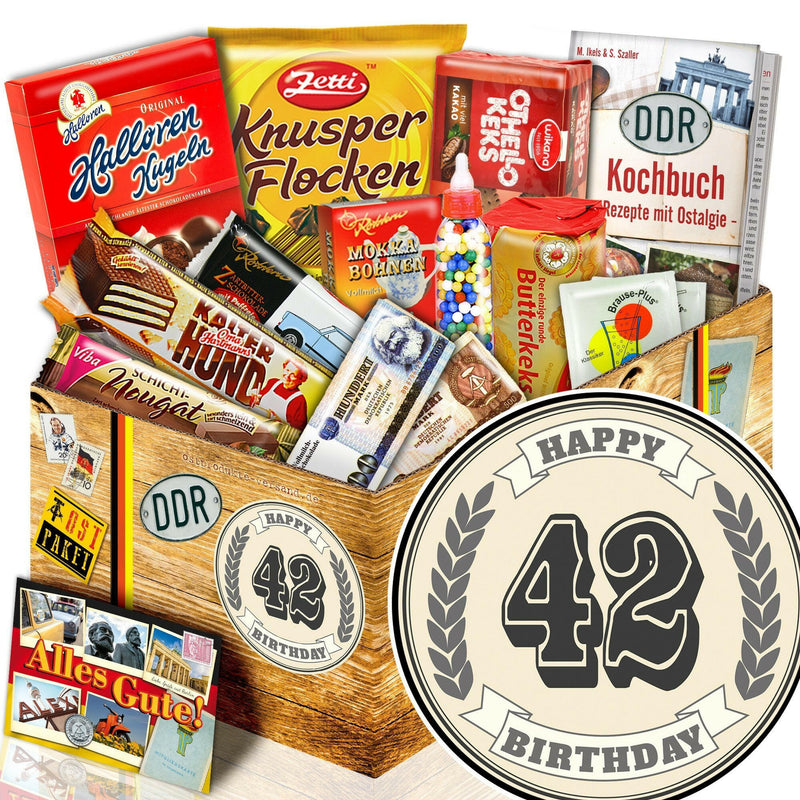42 Zahl - Süßigkeiten Set DDR L - Ossiladen I Ostprodukte Versand