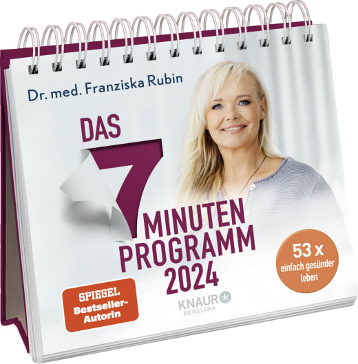 Das 7-Minuten-Programm 2024 - Aufstellkalender - 108 Seiten