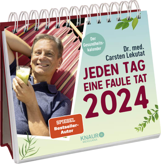 Jeden Tag eine faule Tat 2024 - Aufstellkalender - 108 Seiten