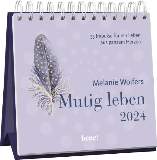 Mutig leben - Aufstellkalender 2024 - Aufstellkalender - 108 Seiten