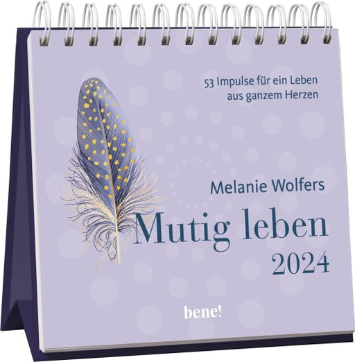 Mutig leben - Aufstellkalender 2024 - Aufstellkalender - 108 Seiten