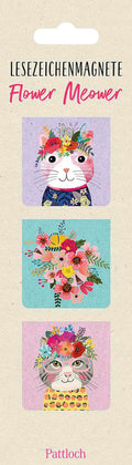 Magnetlesezeichen Flower Meower - Magnet