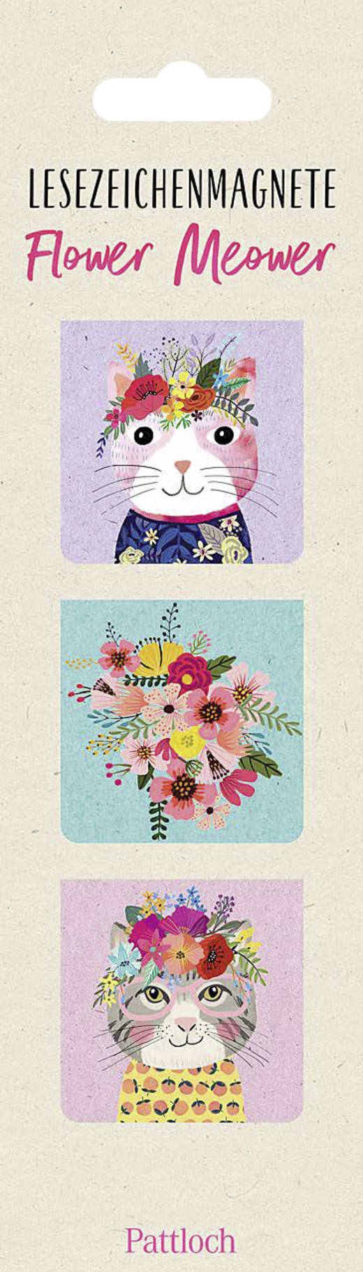 Magnetlesezeichen Flower Meower - Magnet