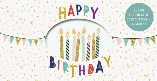 Happy Birthday - Papeterie - 6 Seiten