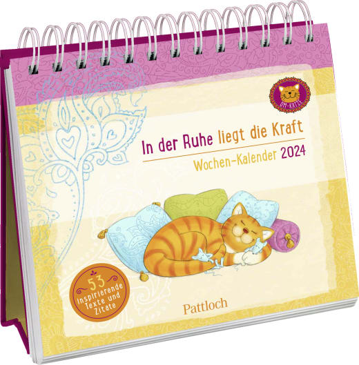 Om-Katze: In der Ruhe liegt die Kraft 2024 - Aufstellkalender - 108 Seiten