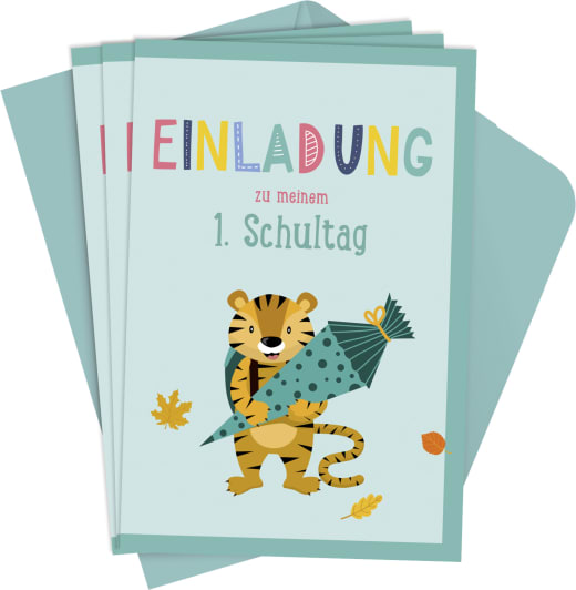 Einladung zu meinem 1. Schultag - Einladungskarten - Papeterie