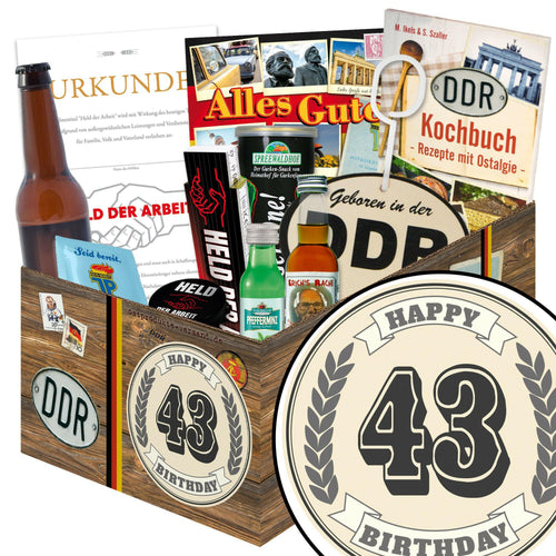 43 Zahl - Geschenkset Ostpaket "Männer Box" - Ossiladen I Ostprodukte Versand