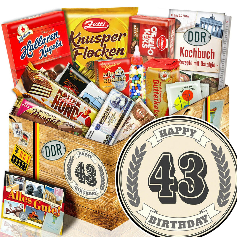 43 Zahl - Süßigkeiten Set DDR L - Ossiladen I Ostprodukte Versand