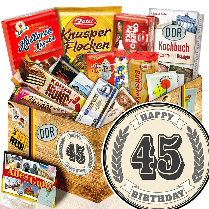 45 Zahl - Süßigkeiten Set DDR L - Ossiladen I Ostprodukte Versand