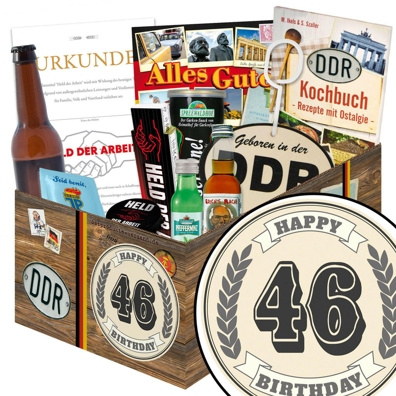 46 Zahl - Geschenkset Ostpaket "Männer Box" - Ossiladen I Ostprodukte Versand