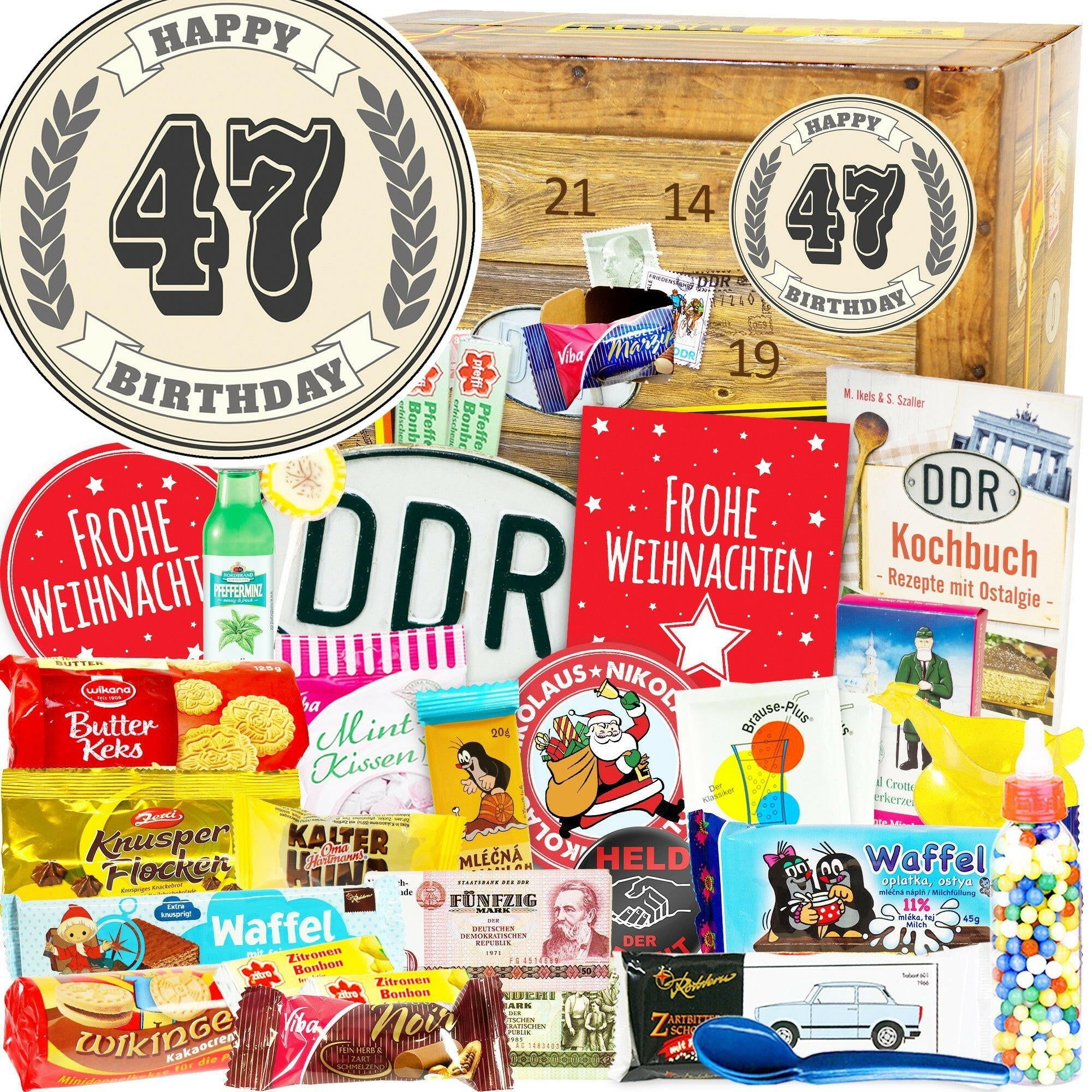 47 Zahl - DDR Adventskalender - Ossiladen I Ostprodukte Versand