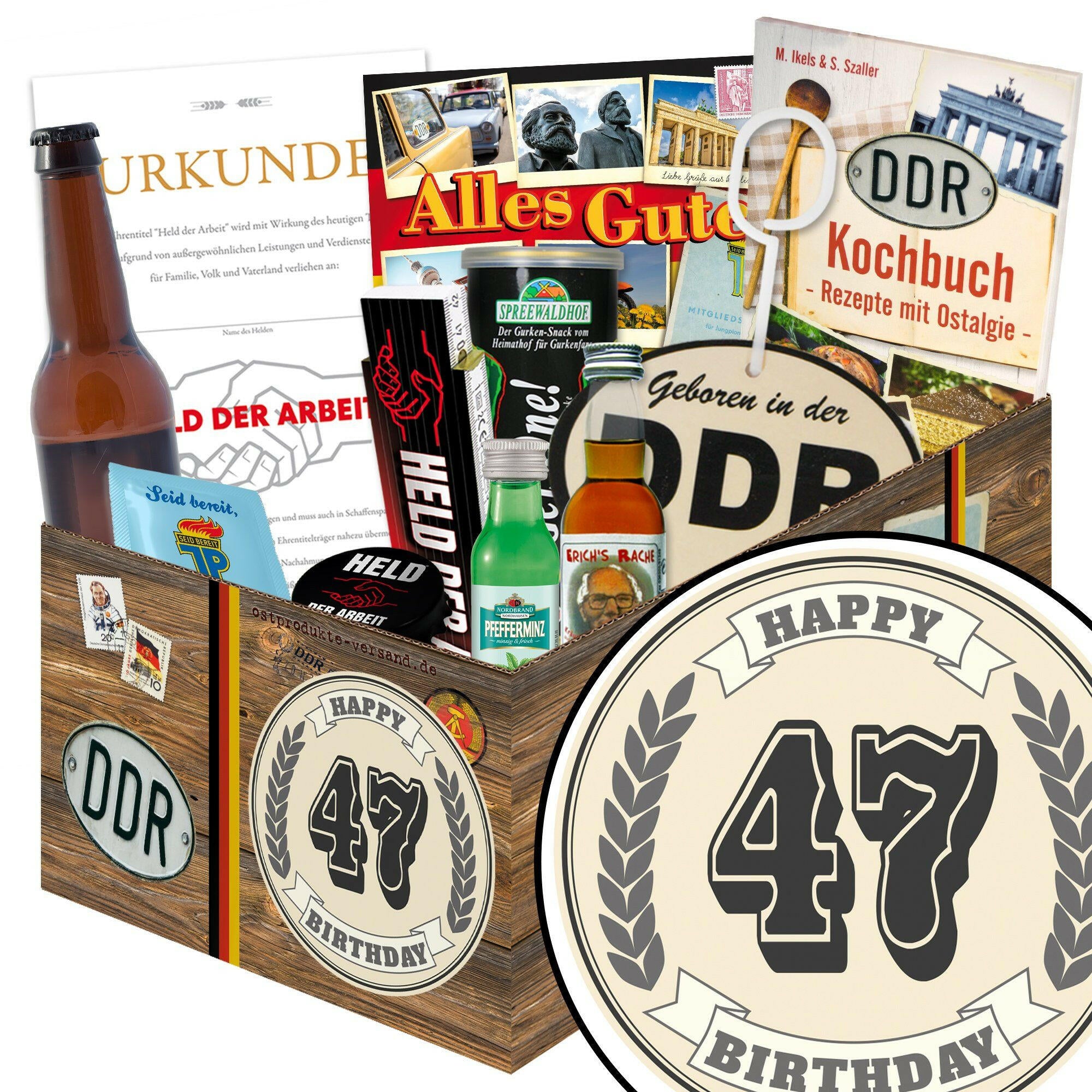 47 Zahl - Geschenkset Ostpaket "Männer Box" - Ossiladen I Ostprodukte Versand