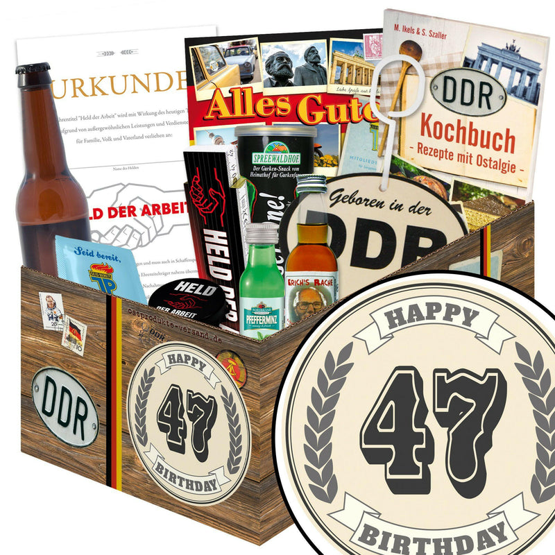 47 Zahl - Geschenkset Ostpaket "Männer Box" - Ossiladen I Ostprodukte Versand