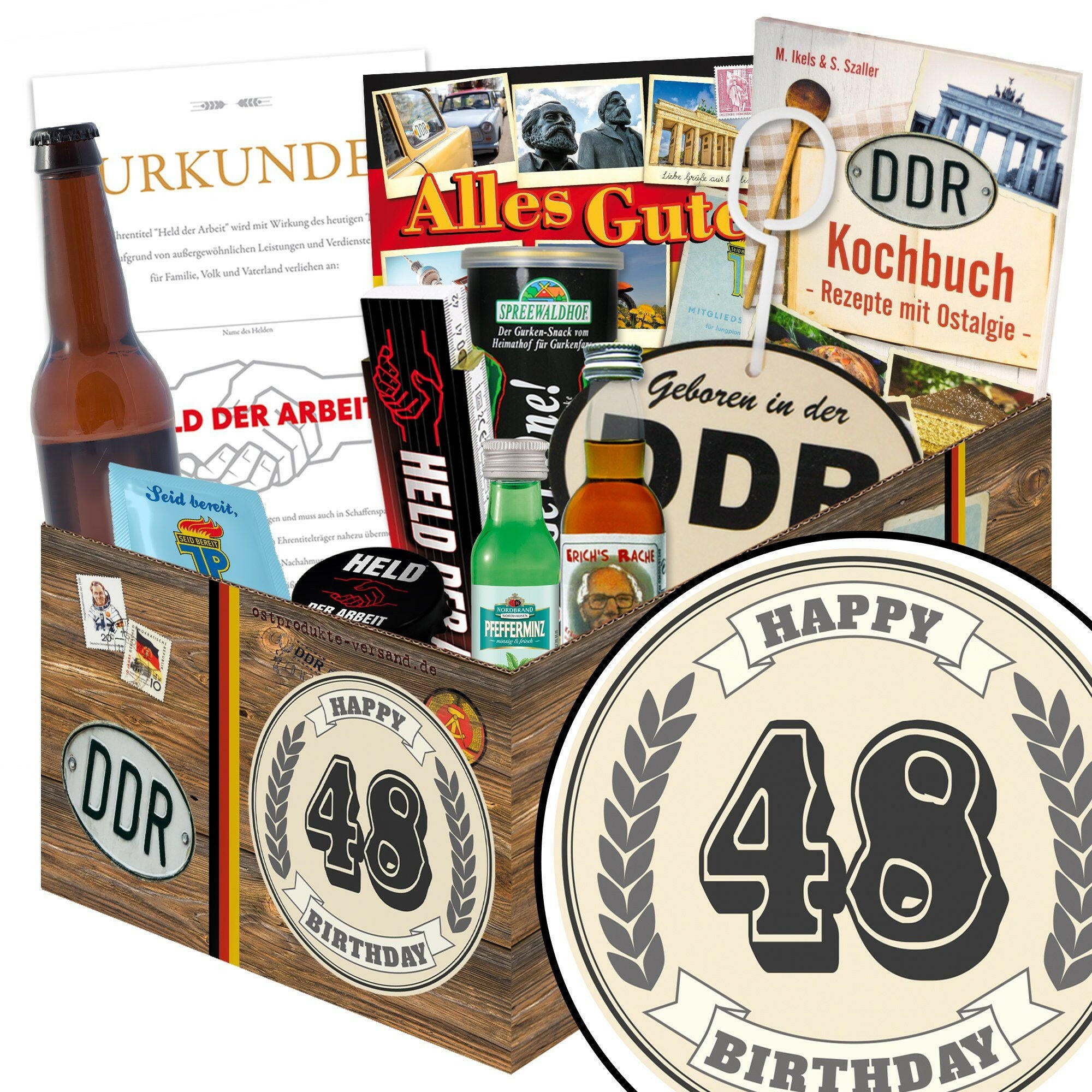 48 Zahl - Geschenkset Ostpaket "Männer Box" - Ossiladen I Ostprodukte Versand