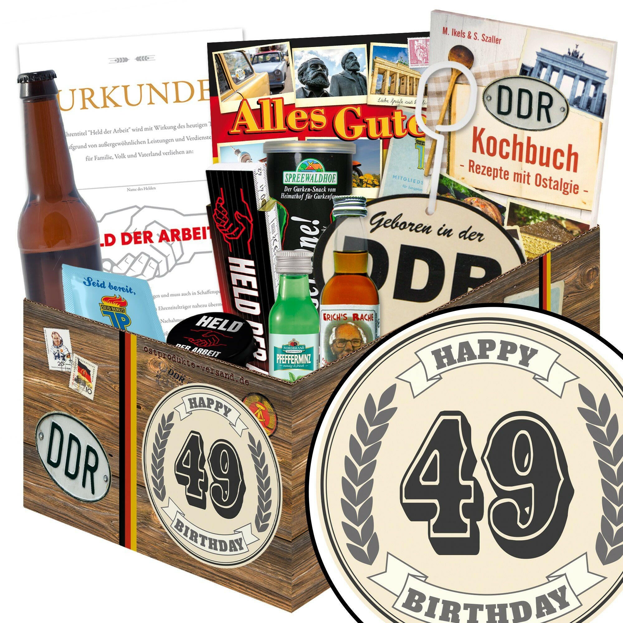 49 Zahl - Geschenkset Ostpaket "Männer Box" - Ossiladen I Ostprodukte Versand