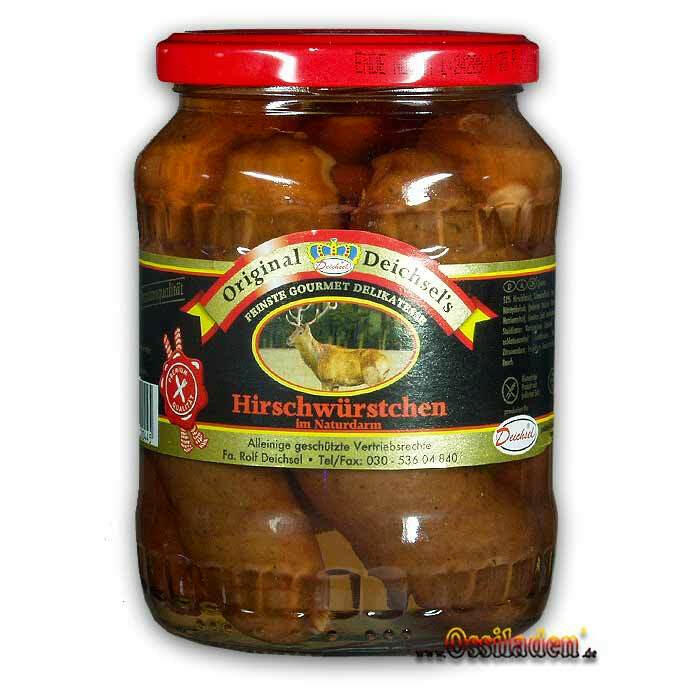 5 Hirschwürstchen im Naturdarm