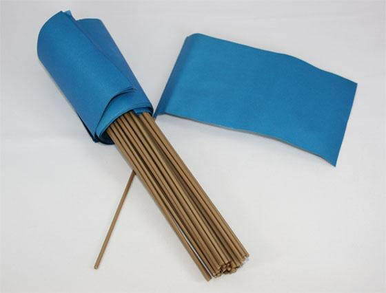 50 Stück Original Papierfähnchen - Blau